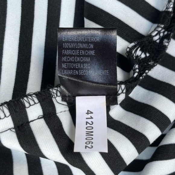 Tahari ASL Striped Black White Sleeveless Sheath Dress 👗 - Picture 11 of 13